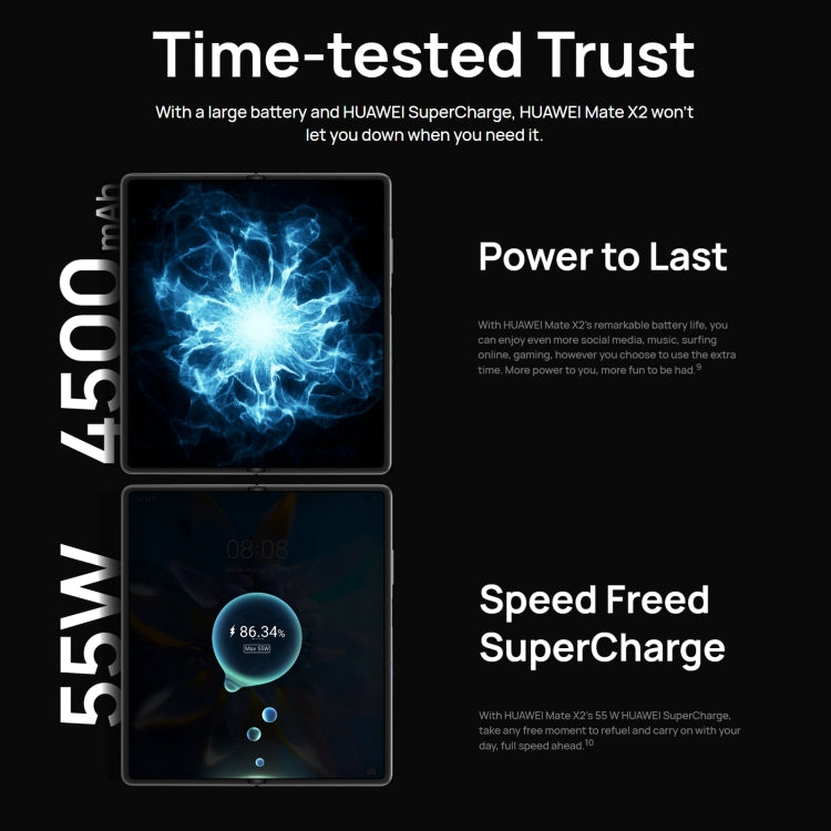 Quad Cameras, Face ID & Side Fingerprint Identification, 4500mAh Battery, 8.0 inch Inner Screen + 6.45 inch Outer Screen, HarmonyOS 2.0 Kirin 9000 5G Octa Core up to 3.13GHz, Network: 5G, OTG, NFC, Not Support Google Play, Leather 12GB+512GB Quad Cameras, Face ID & Side Fingerprint Identification, 4500mAh Battery, 8.0 inch Inner Screen + 6.45 inch Outer Screen, HarmonyOS 2.0 Kirin 9000 5G Octa Core up to 3.13GHz, Network: 5G, OTG, NFC, Not Support Google Play, Leather 12GB+512GB